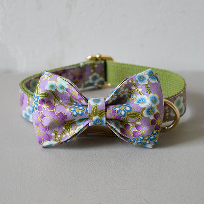Purple Zephyr Dog Collar and Leash Set